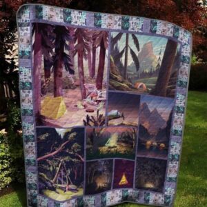 Alone Camping Quilt Blanket  Quilt
